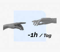 zwei Hände die sich auch sich zubewegen